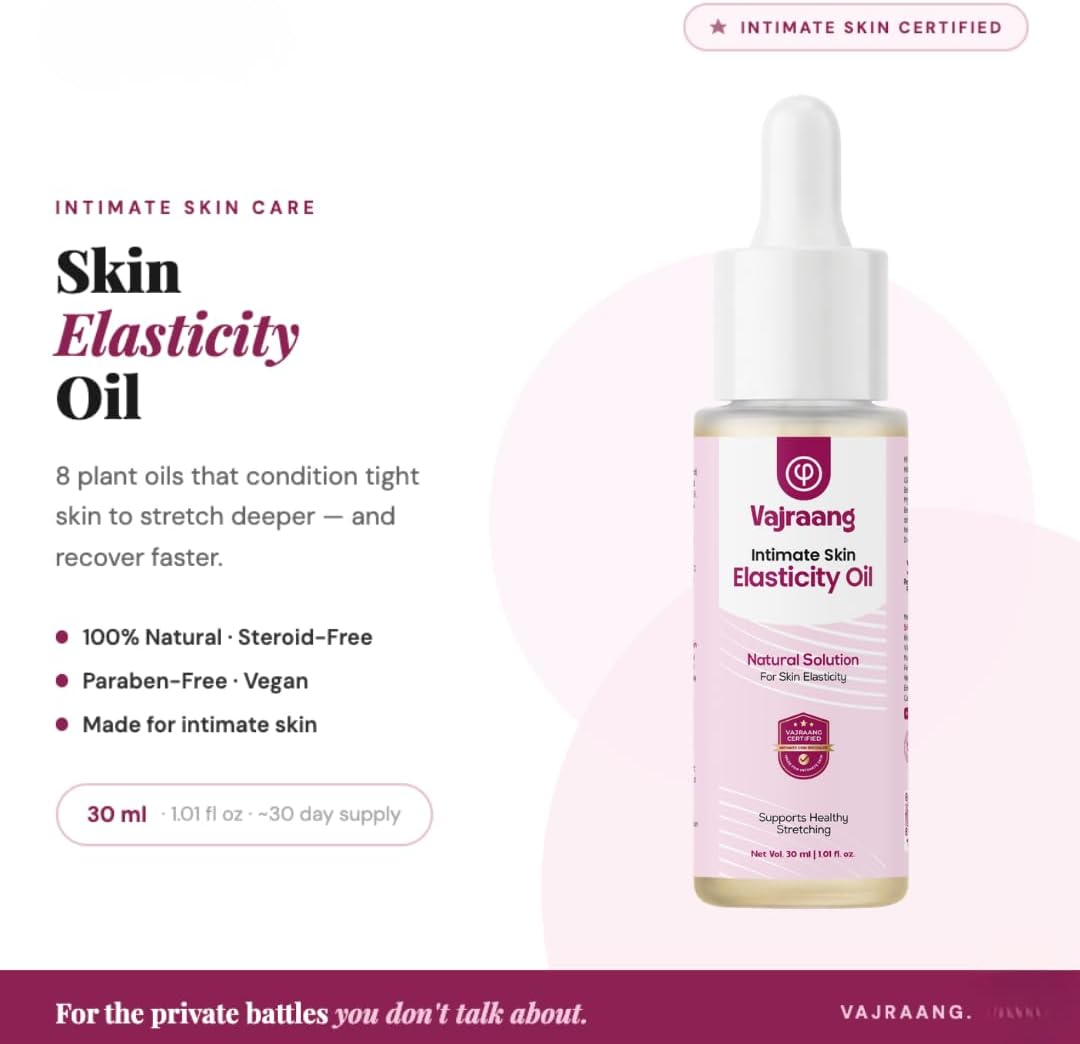 Intimate Skin Elasticity Oil for Men - Foreskin Care & Flexibility | Clinically Tested | 1.01 fl oz