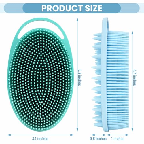 Uormsici Silicone Body Scrubber - Gentle Exfoliating Brush for All Skin Types