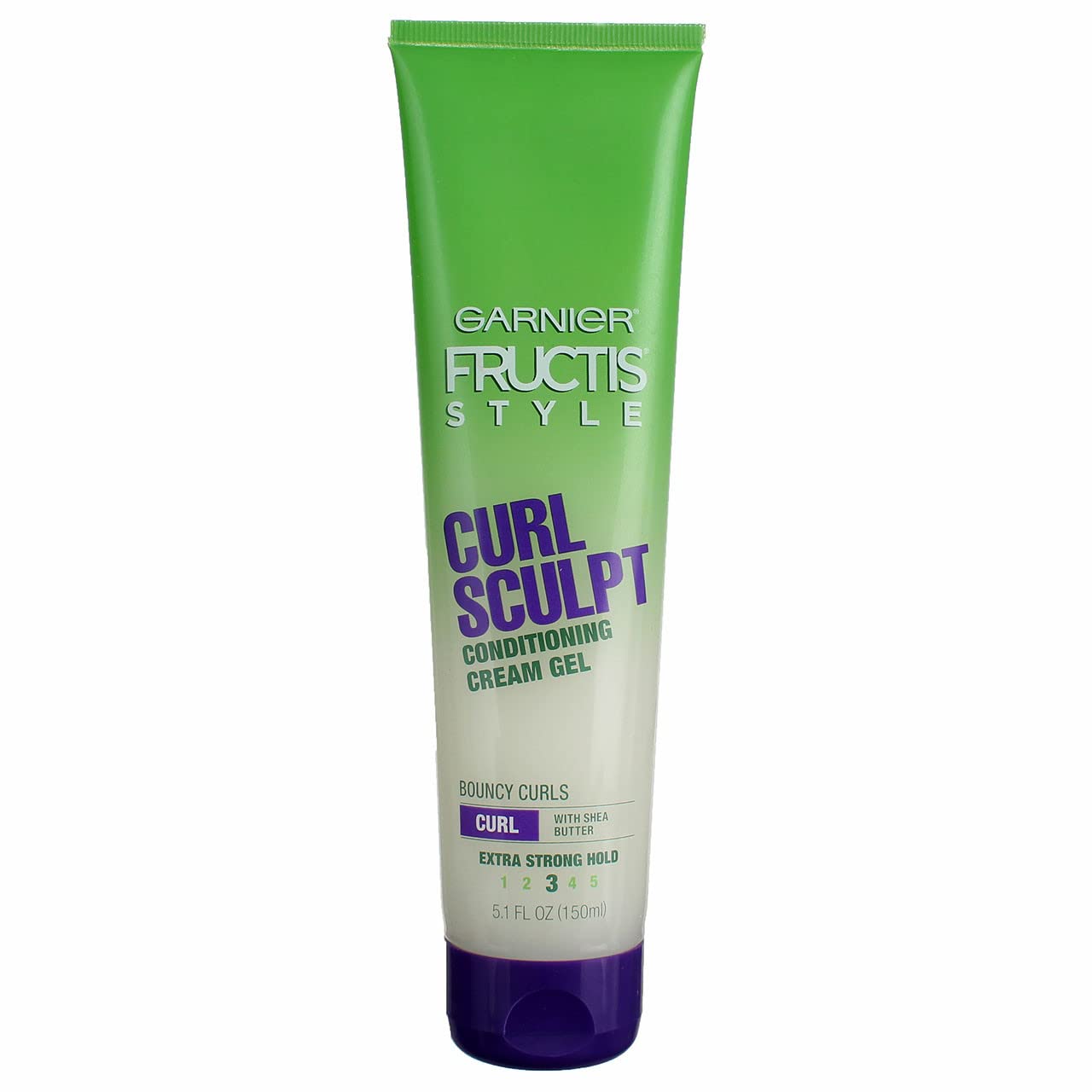 Garnier Fructis Curl Shine Conditioning Hair Gel - Extra Strong Hold for Curly & Wavy Hair | 5.1 Fl Oz