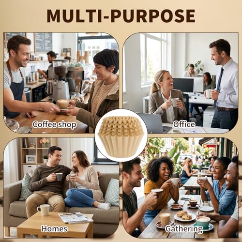 Extra Large Disposable Coffee Filters for Breville, 100 Pack
