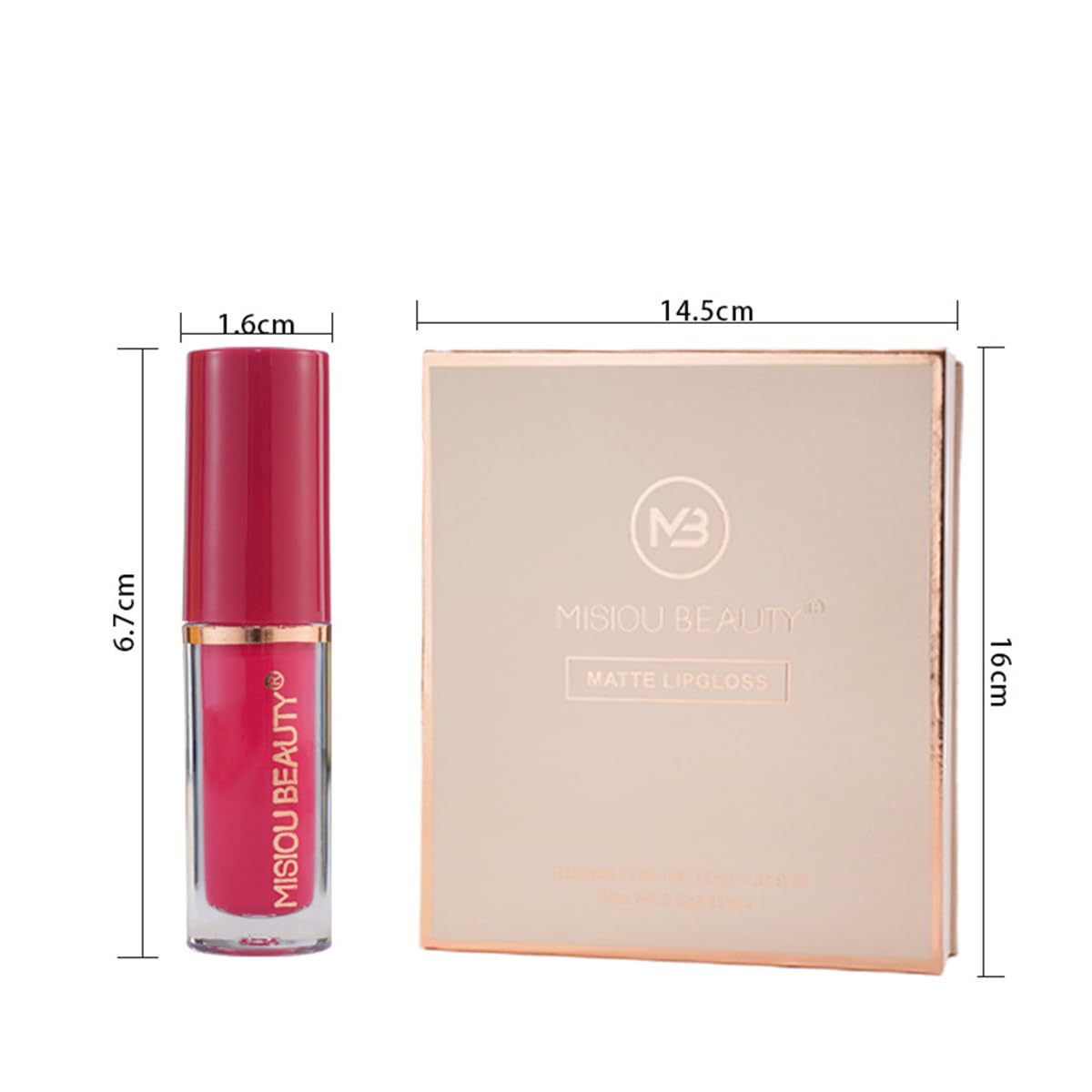 Baorder 12Pcs Velvet Matte Liquid Lipstick Set, Non-Stick Cup Nude Lip Stain Kit,Waterproof Long Lasting Quick-drying Matte and Glitter Lip Gloss,Lip Makeup Gift Kit for Women
