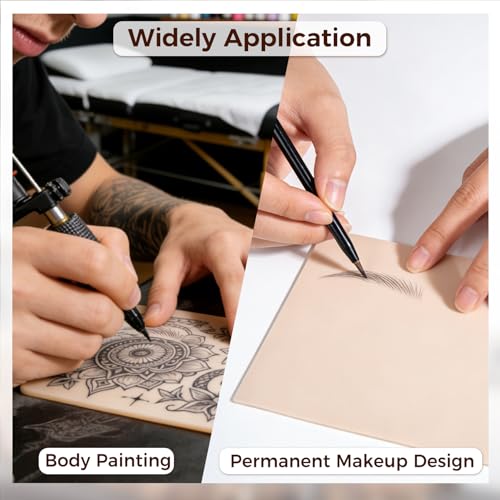 3mm Double-Sided Tattoo Practice Skin - 8x6in Silicone Sheets