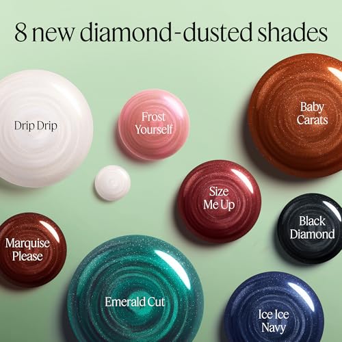 essie Gel Couture Long-Lasting Nail Polish - Liquid Diamonds Blue Pearl