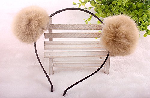Elaine Room B Set Bear Ears Headband for Women Halloween Christmas Costume