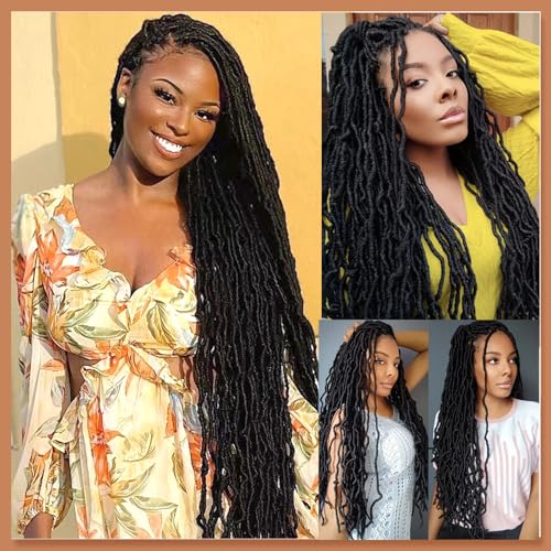 36 Inch Soft Locs Crochet Hair - 7 Packs Faux Locs for Black Women