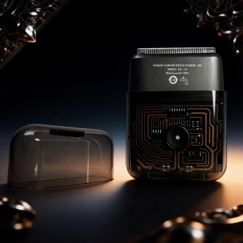 Electric Foil Shaver for Men: Compact Travel Razor for Face - IPX7 Waterproof & USB-C Fast Charging - 3D Floating Head & Hyper-Glide Blades - Hypoallergenic for Sensitive Skin with Battery Indicator