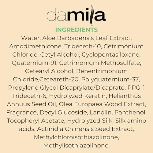 Damila Nourishing Conditioner with Keratin & Aloe Vera - 4 Fl Oz