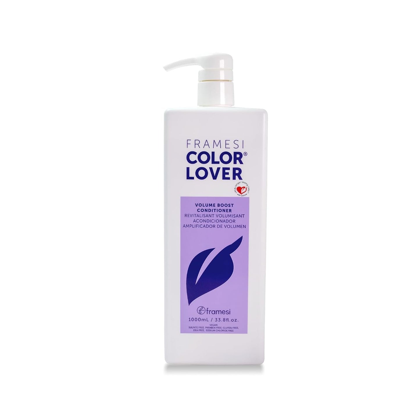 Framesi Color Lover Volume Boost Conditioner - Sulfate-Free Volumizing Formula for Color Treated Hair | Quinoa & Coconut Oil, 16.9 Fl Oz
