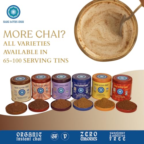 Blue Lotus Chai Harmony Collection - 50 Cups of Instant Chai