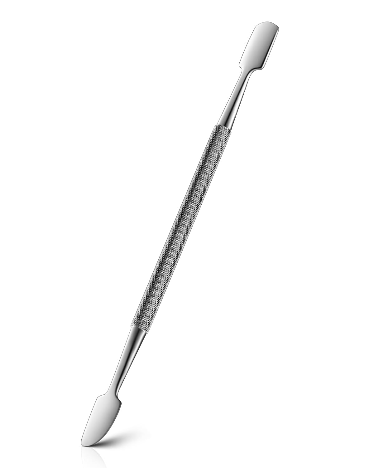 FERYES 2-in-1 Cuticle Pusher & Trimmer - Stainless Steel Nail Care Tool for Manicures & Pedicures | Black