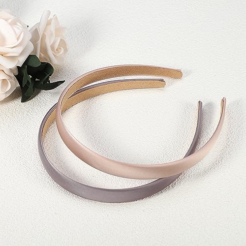 VOCOSTE Satin Headbands - 2 Pcs Anti-Slip Hair Accessories