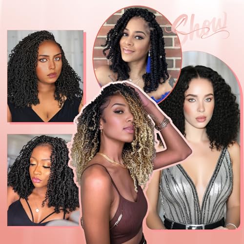 Aipin 10-Inch Senegalese Twist Crochet Hair - 8 Pack Pre-Looped Extensions
