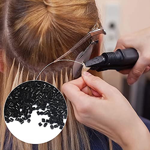 Italian Keratin Glue Beads for I Tip Hair Extensions - Black 80g