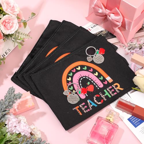 Yinkin 16-Piece Teacher Appreciation Gift Set with Canvas Bags & Keychains