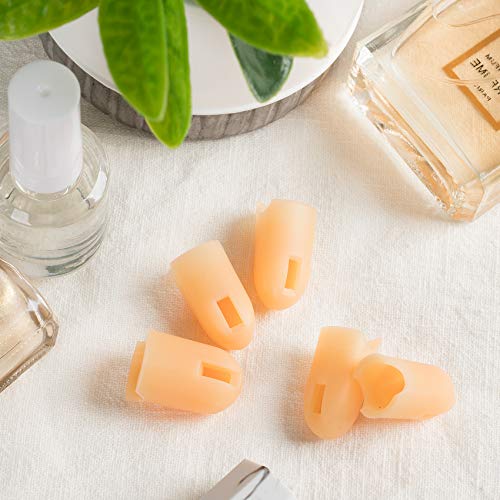 ANCIRS 20 Pack Silicone Finger Covers for Nail Art Practice