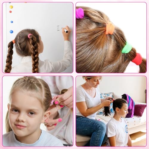 420 Pcs Baby Hair Ties - Soft No Damage Elastic Bands for Kids