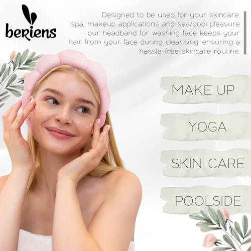 White Spa Headband for Makeup Remover & Face Washing - Comfortable & Adjustable