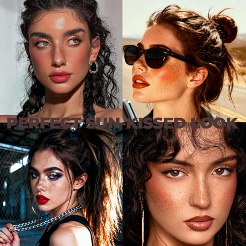 2PCS Freckle Pen Set with Fake Freckles Stamp (Light & Medium) for Natural Makeup