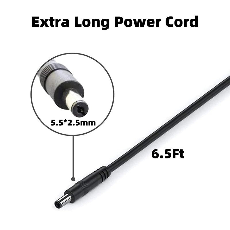 9V2A Power Adapter for Arduino UNO MEGA Power Supply Cord AC DC Cable for Crosley Cruiser CR8005A, Schwinn Bike A10 A20 A40 220 430 Elliptical Trainer - Center Positive 5.5x2.1mm Plug and More (6.6ft