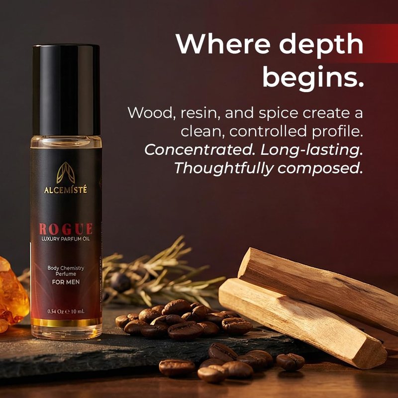 Pheromone Cologne For Men - Concentrated Oil-Based Perfume | Long-Lasting Amber & Musk Scent - 0.34 oz