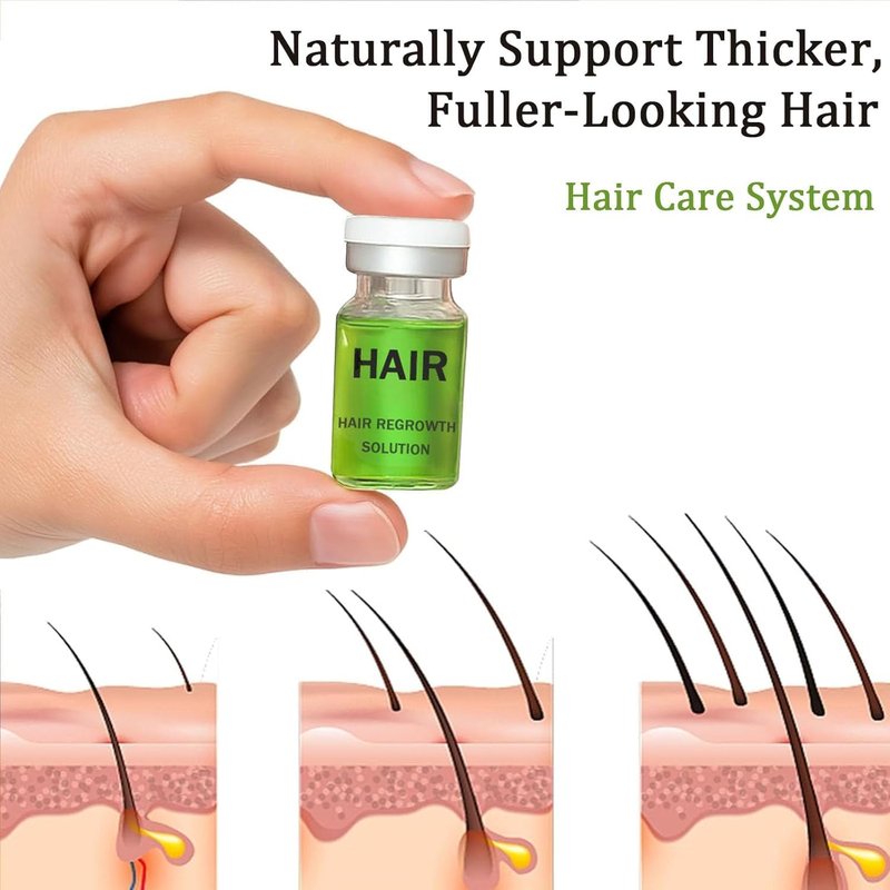 Advanced Hair Regrowth System - Ginseng & Peppermint Oil Treatment for Thicker Hair | Unisex Serum (1)