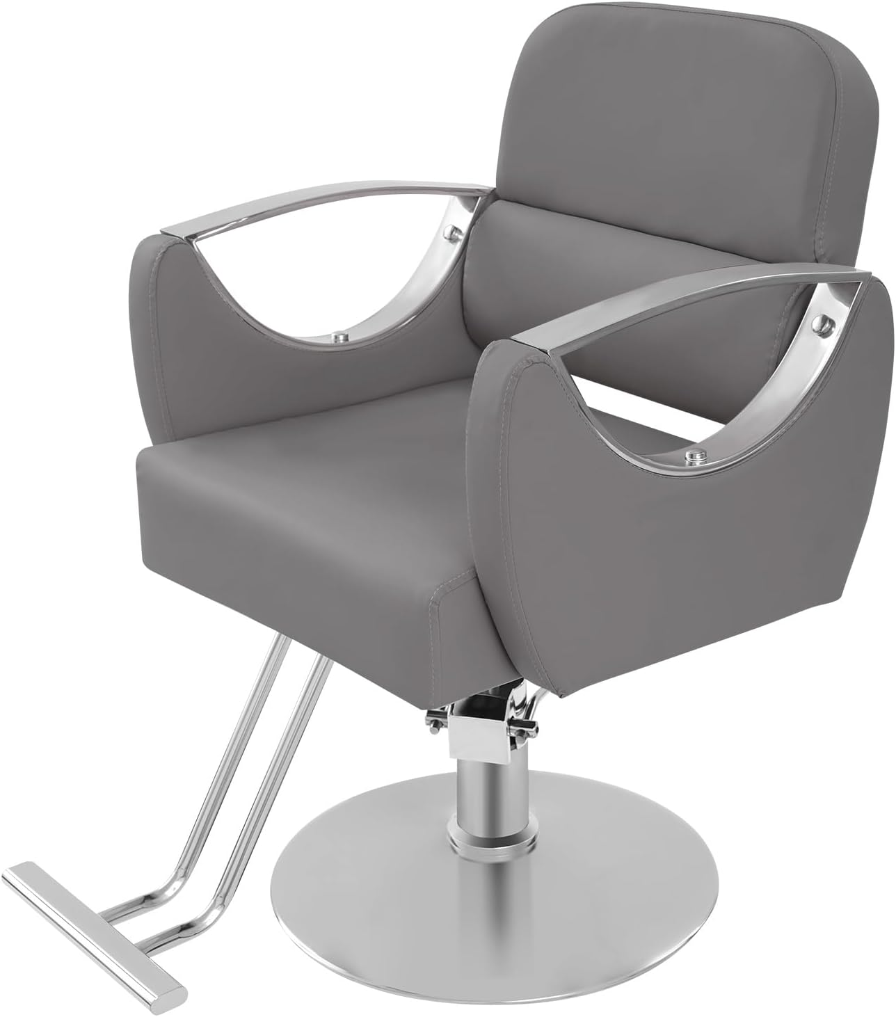 Salon Barber Chair - Hydraulic Pump & 360° Swivel | Adjustable Height Styling Chair for Barbershop & Home, 440Lbs Capacity