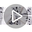 6 Pack Absorbent Music Note Kitchen Towels - Microfiber Hand Cloths