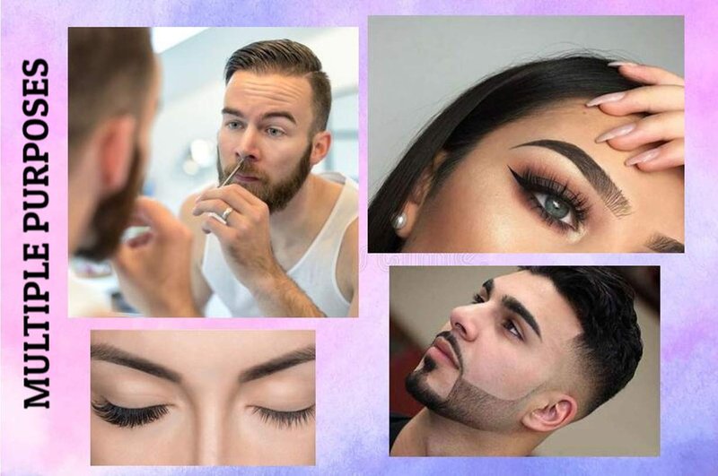 PROFESSIONAL Mini TWEEZERS, The BEST PRECISION EYEBROW TWEEZERS Men/Women; PORTABLE/TRAVEL Length 2.8” Width: 2.2” Beauty Tools for Facial Hair, Ingrown Hair, Blackhead; Model 58FC; MADE IN MEXICO