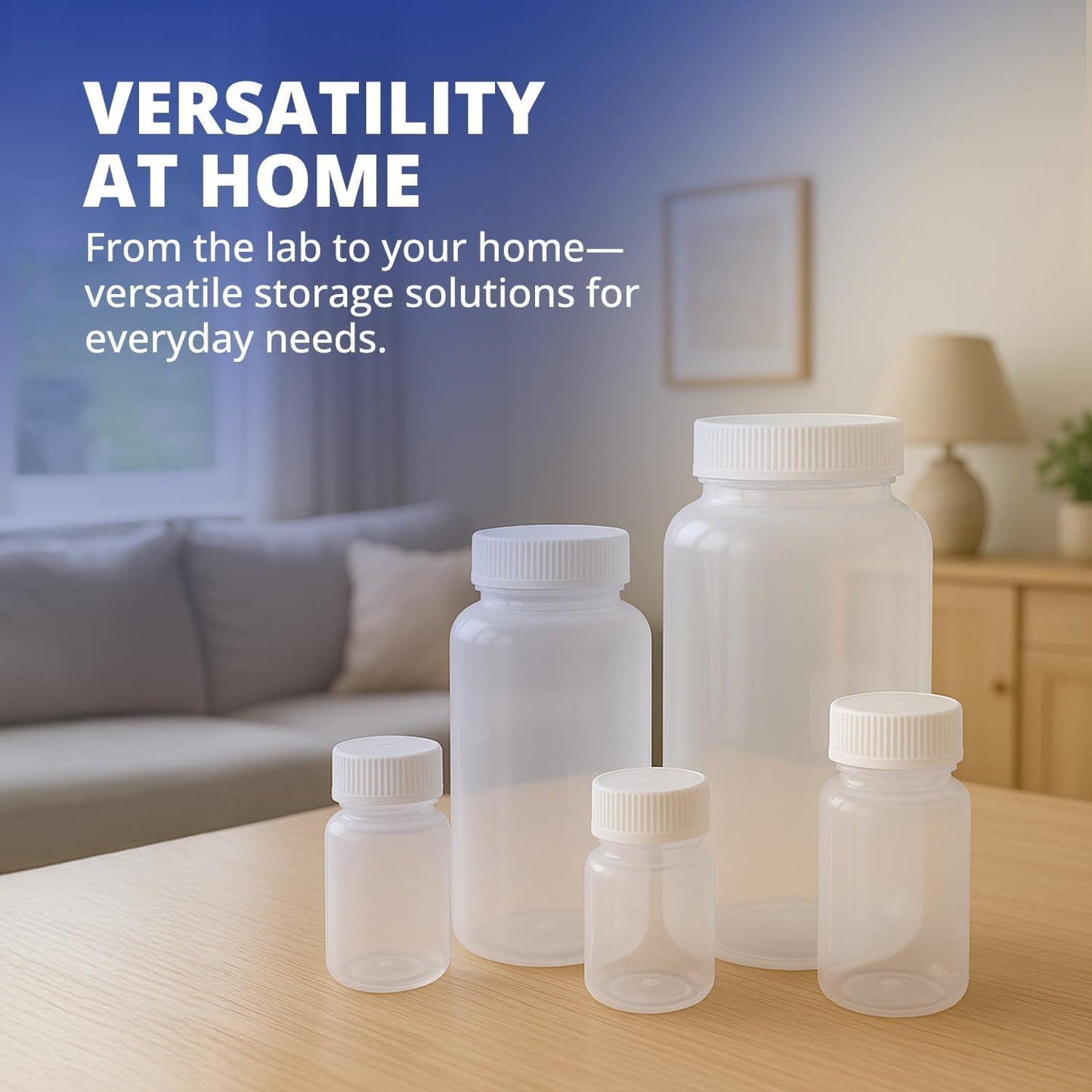 Travel Size Toiletry Bottles - 3 Oz Leak Proof Refillable Containers | TSA Approved HDPE, Pack of 6 (90ml Each)