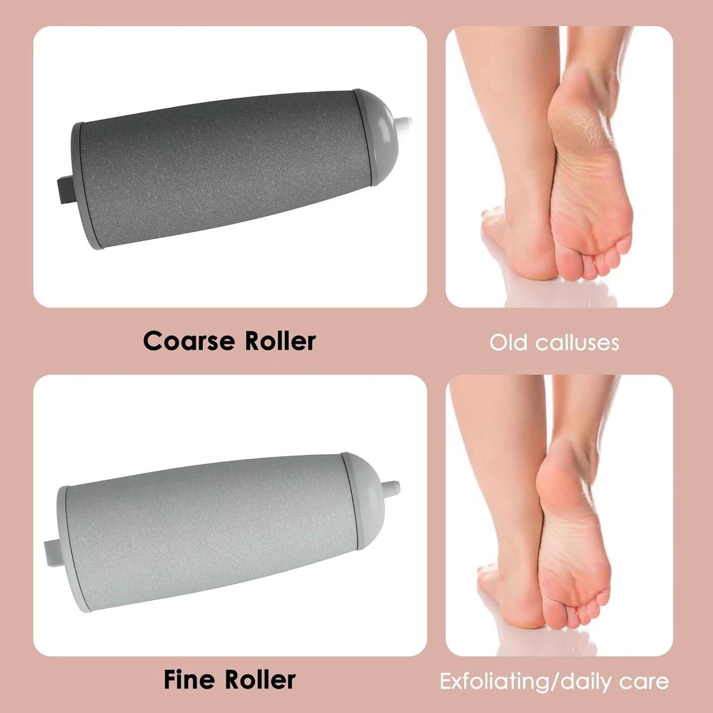 Electric Callus Remover for Feet - Rechargeable Pedicure Tool | Smooths Dry, Hard Skin