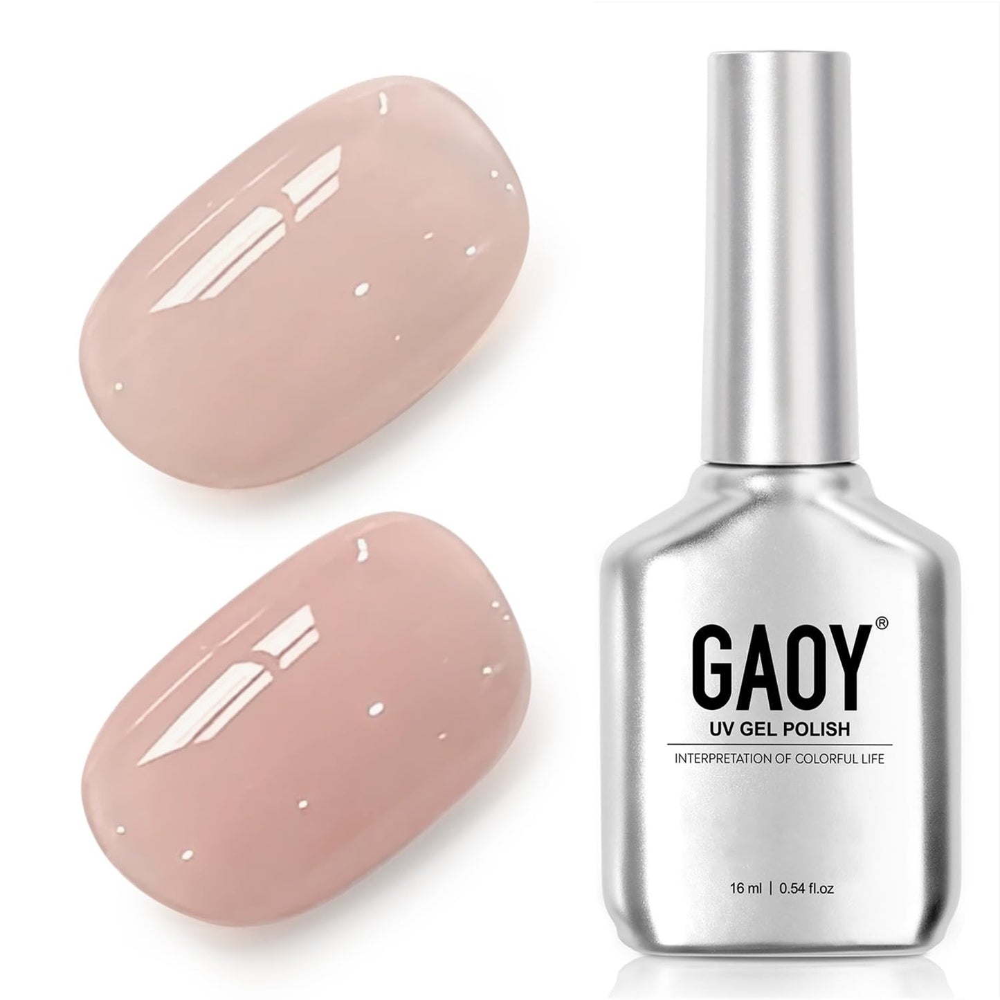 Pastel Gel Nail Polish - 16ml Pink Soak Off UV Light Cure Gel for Spring Summer | Macaron Baby Pink