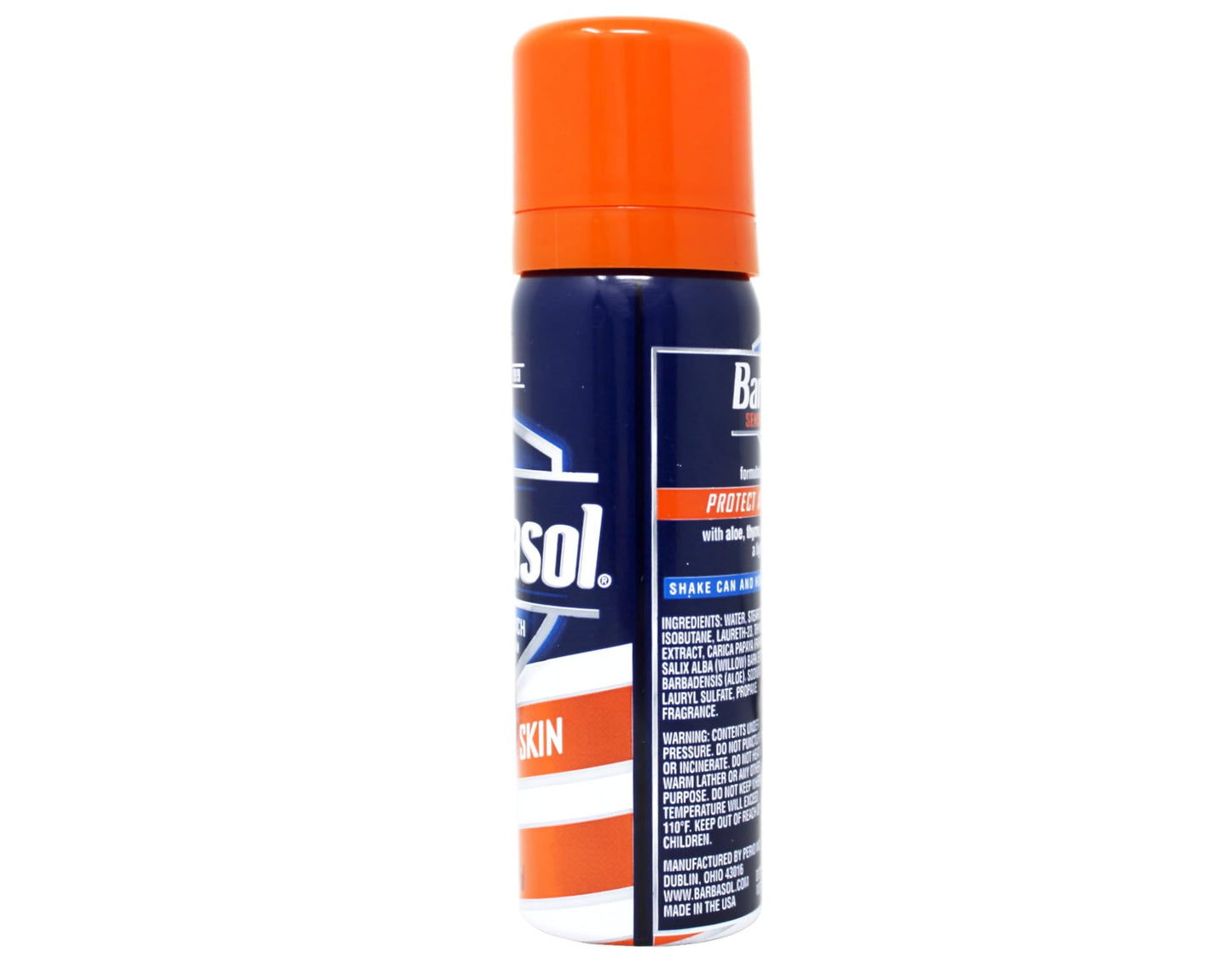 Barbasol Shave Cream Sensitive Skin Travel size 2 oz (Pack of 36)