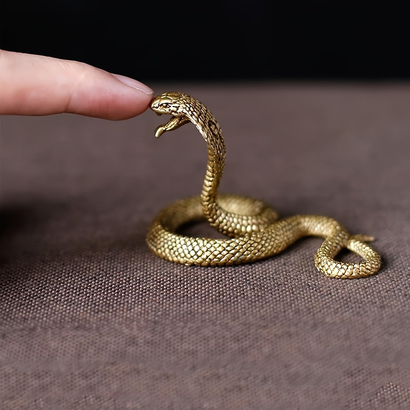 Cobra-Shaped Small Sculpture