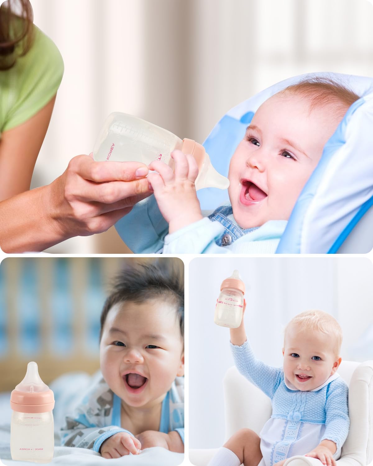 Silicone Nipple (S) for Spectra Baby Bottles, Slow Flow, 0m+, 4 Count