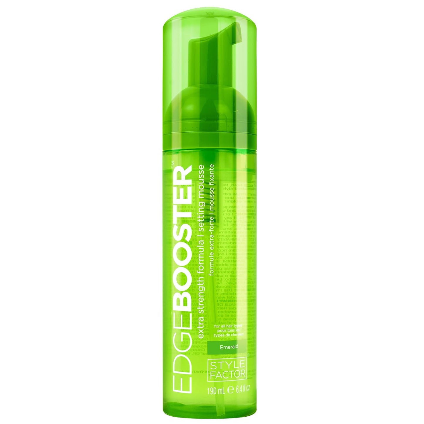 Style Factor EDGE BOOSTER Mousse - Extra Strength Frizz Control & Volume | 6.4oz Morganite for Curly Hair
