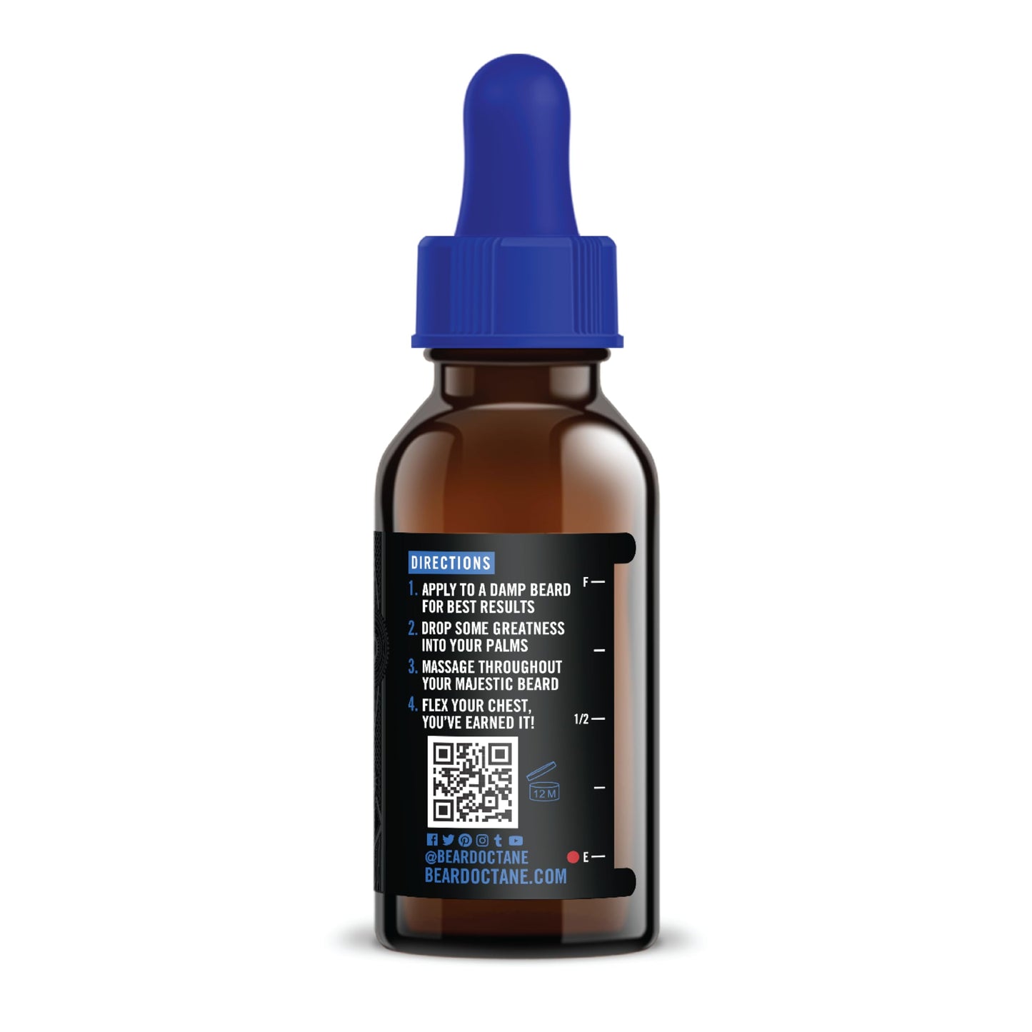 Beard Octane Beard Oil for Men – Nitro (Blueberries, Vanilla, Coffee) – Softens & Conditions Dry Beards With Argan & Jojoba – 1oz