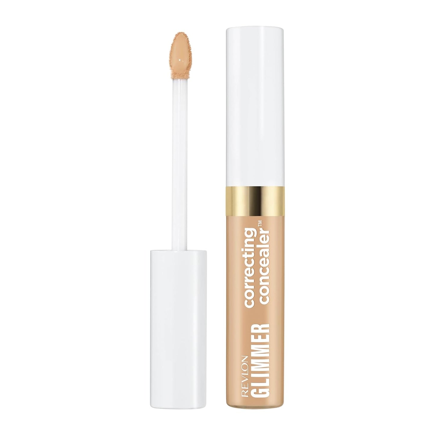 Revlon Glimmer Concealer - Liquid Under Eye Makeup with Caffeine & Vitamin C | Light Coverage, 0.3 fl oz, Pink