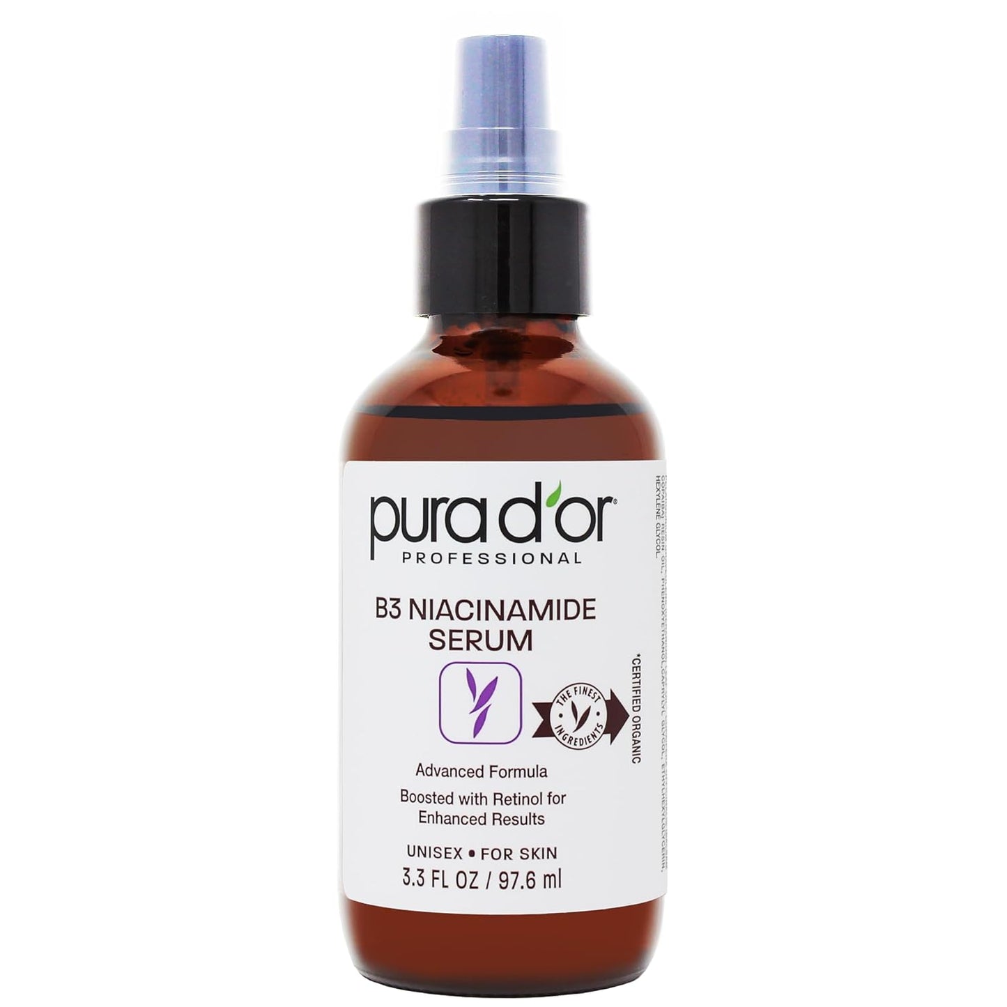 PURA D'OR Organic Vitamin E Oil - 70,000 IU Ayurvedic Skin Care | Lightweight Moisturizer for Face & Body