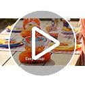 Crawfish Boil Party Decorations - 9 Piece Honeycomb Centerpieces
