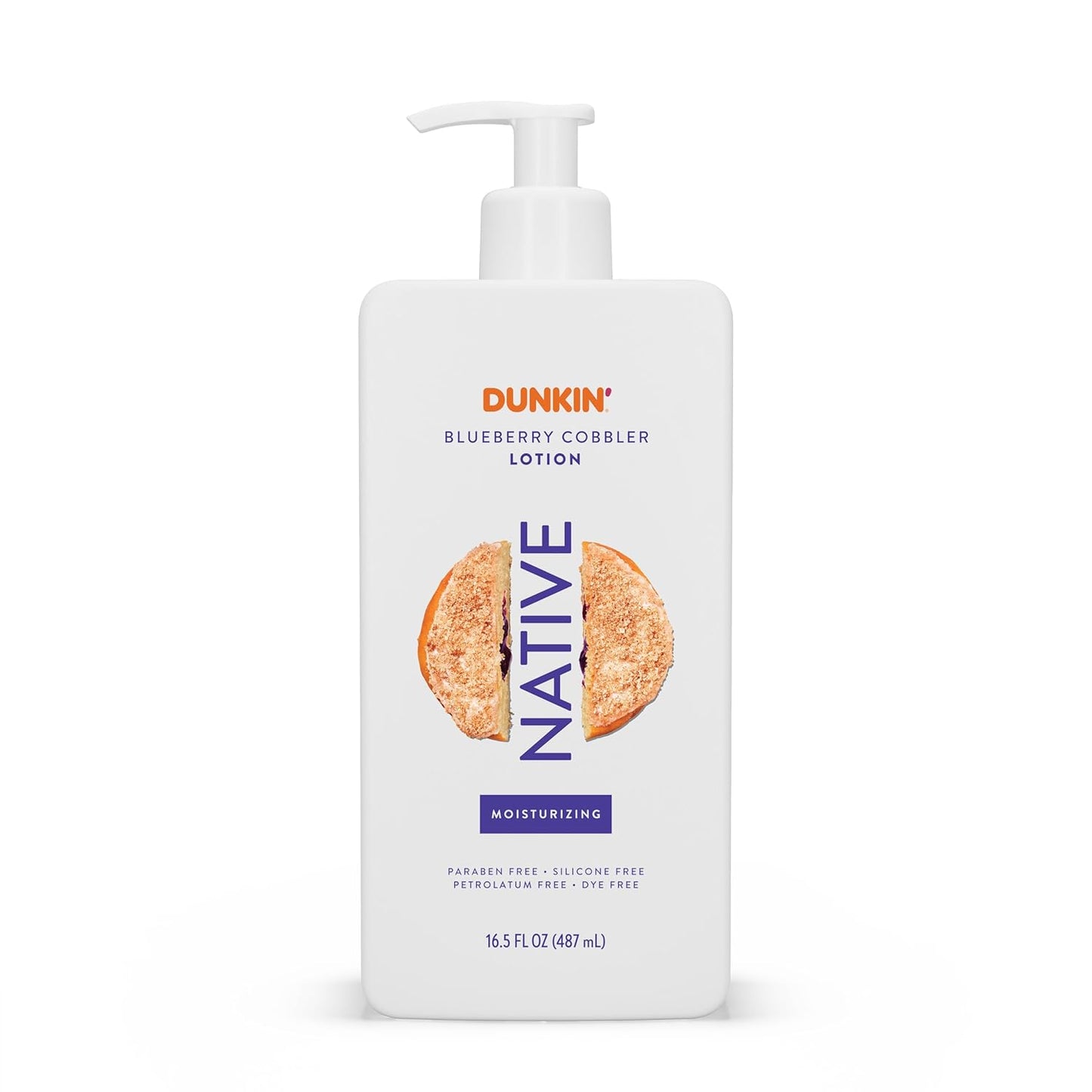 Native Body Lotion - Dunkin Vanilla Sprinkle Moisturizer for Dry Skin | 16.5 oz Plant-Based Formula