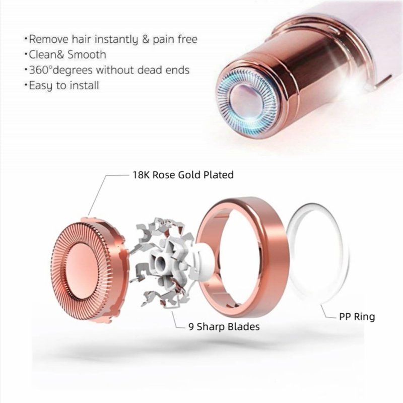 Facial Hair Remover Replacement Heads - Gen 1 Compatible with Finishing Touch Flawless Hair Remover Tool for Women Easy Facial Hair Removal (Generation 1 Single Halo, 2 Pack)