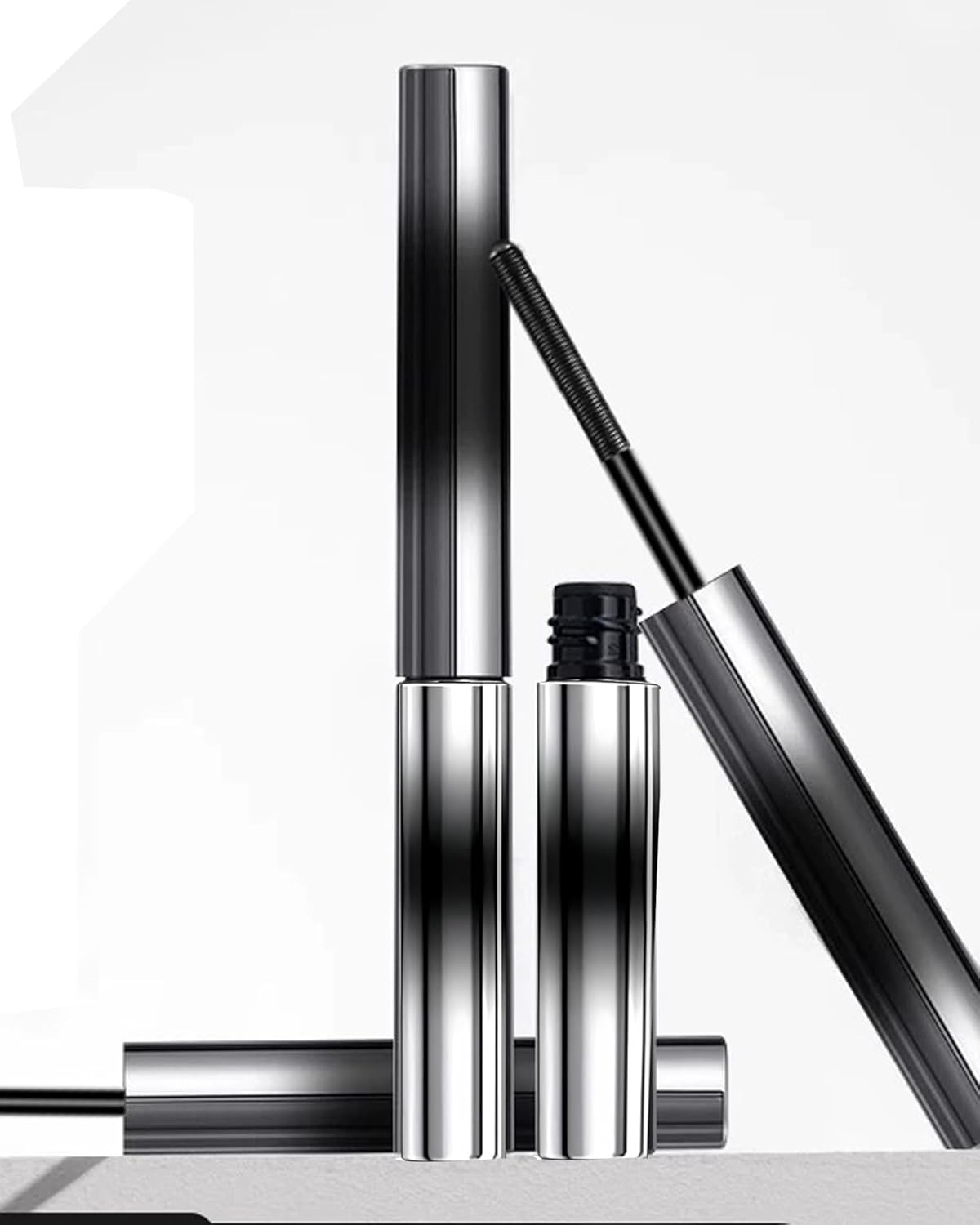 Waterproof Black Mascara - Lengthening Tubing Formula for Quick Drying & Curling | 3D Curling Effect