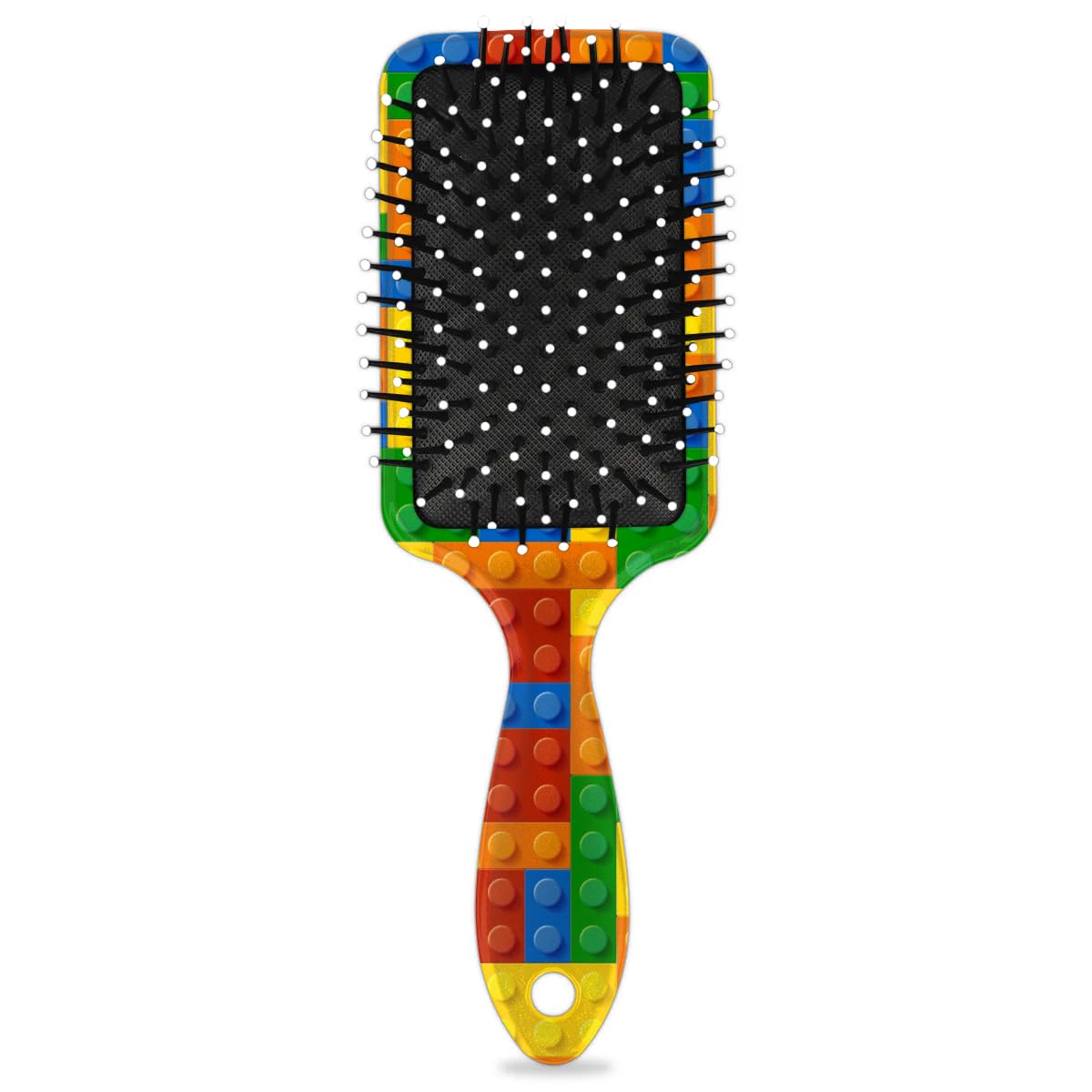 Kids Hair Brush for Boys Girls Toddler - Colorful Building Blocks Detangler Hairbrush for Wet Dry Thin Long Curly Hair Pain-Free Comb Glide Through Tangles with Ease and Massage Scalp