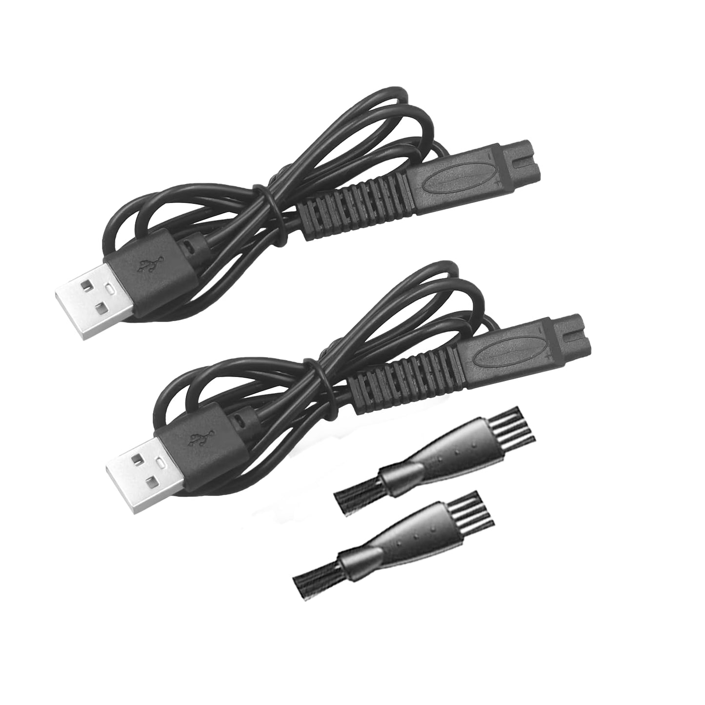 YBSCJHGR USB Charger Cable Compatible with Freebird Head Shaver, 5V 1A Electric Razor Charging Cord, 2 PCS