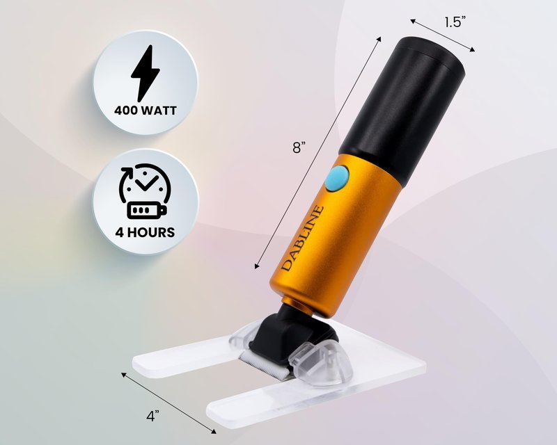 DABLINE Cordless Carpet Trimmer with Shearing Guide, Lightweight Carpet Shaver Comes with 2 Blades, 400W High Power Carpet Shears for Tufting Rugs