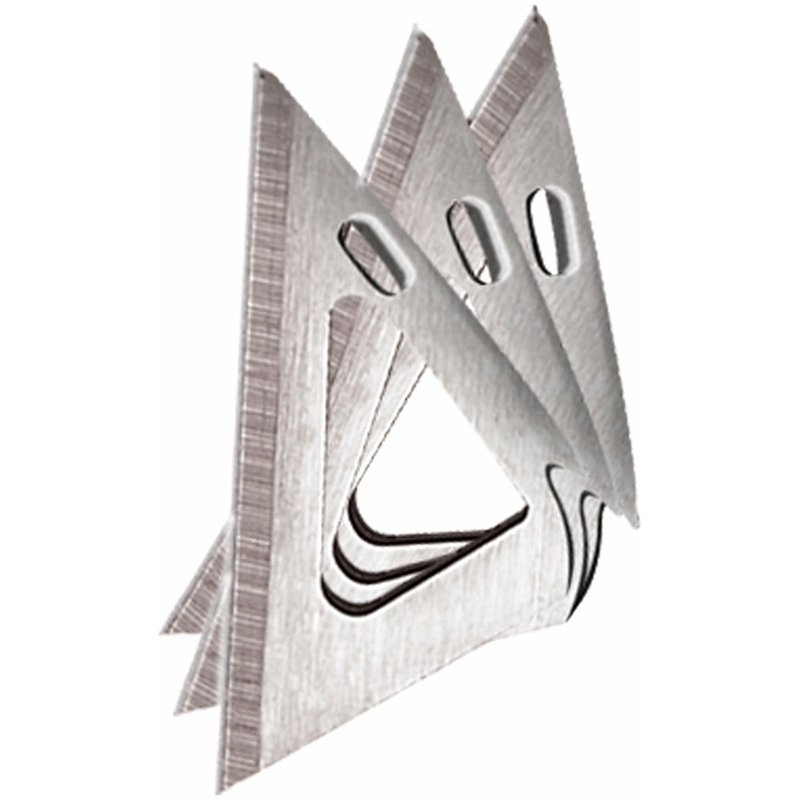 Muzzy 3-Set Replacement Blades for MERC 100 Grain 3-Blade Broadheads, Silver