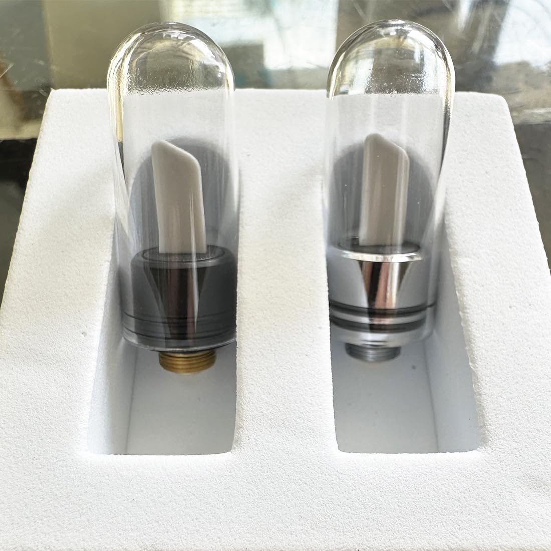 Ceramic Hot Knife Tip,Multi-Tool Ceramic Knife Tip for Slicing Wax or Viscous oil etc (White+Black)