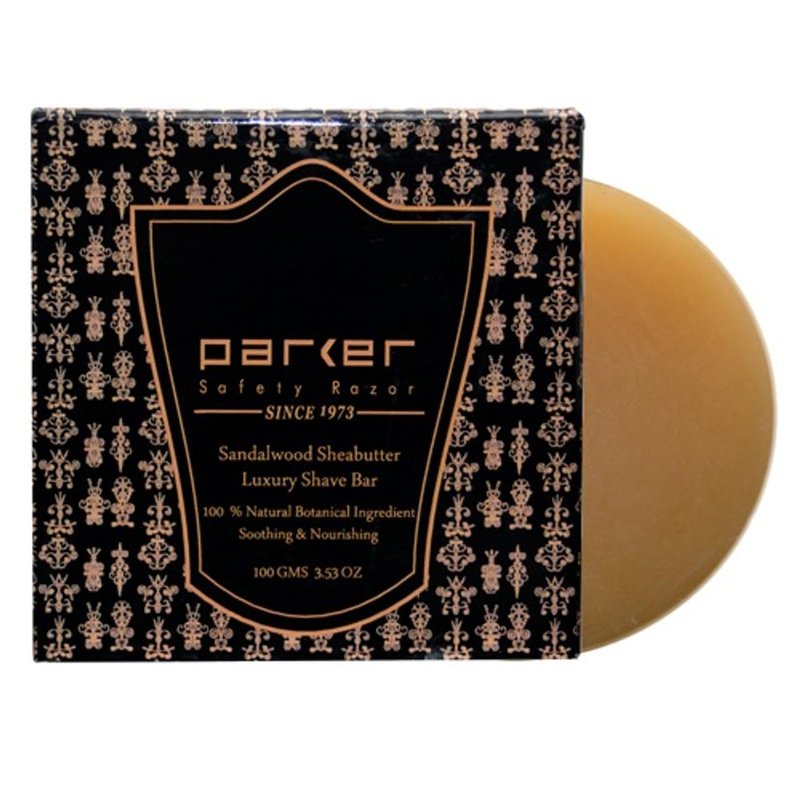 Parker Sandalwood & Shea Butter Shaving Soap - 100 gm bars - Twin Pack