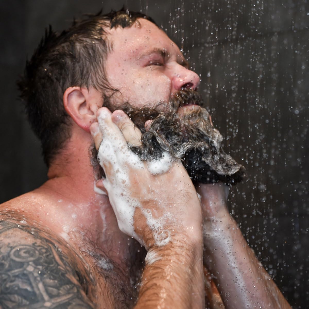 Badass Beard Care Beard Wash for Men - Makes Your Beard Smell Fresh and Clean, Keeps Beard Hair Light, and Skin Hydrated and Refreshed, 8oz