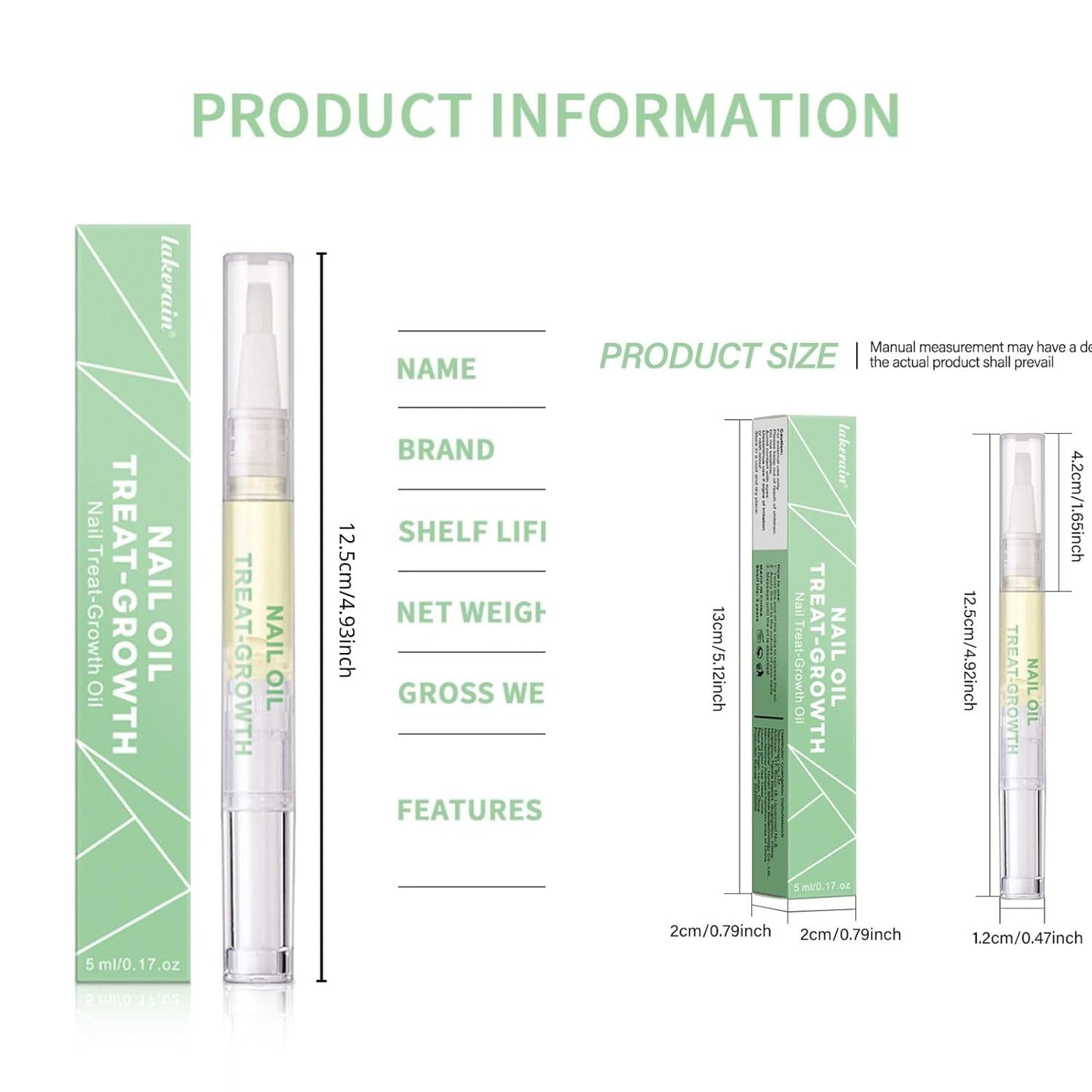 Cuticle Oil Pen - Natural Nail Strengthener & Growth Treatment | Repairs Damaged Nails, Promotes Growth & Brightens